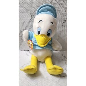 VINTAGE DISNEY HUEY, DEWEY & LOUIE * DEWEY PLUSH BY CALIFORNIA STUFFED TOYS